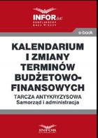 Kalendarium i zmiany terminów budżetowo-finansowych - pdf Tarcza antykryzysowa Samorząd i administracja
