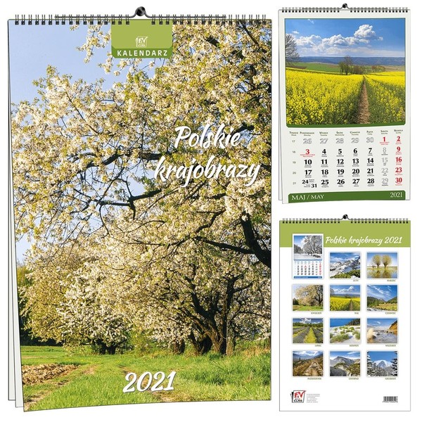 Kalendarz ścienny 2021 Polskie Krajobrazy