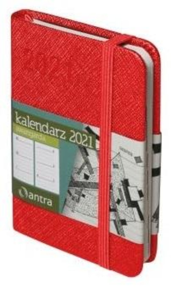 Kalendarz 2021 A7 Awangarda czerwony