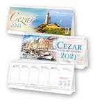 Kalendarz biurkowy 2021 Cezar (mix wzorów)