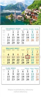 Kalendarz trójdzielny 2021 Widok