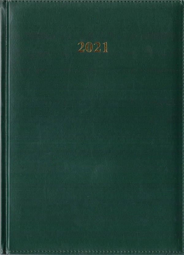 Kalendarz 2021 A4 tygodniowy Divas zielony