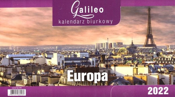 Kalendarz 2022 Biurkowy Galileo Europa