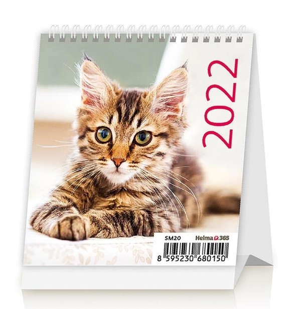 Kalendarz 2022 biurkowy mini Kotki