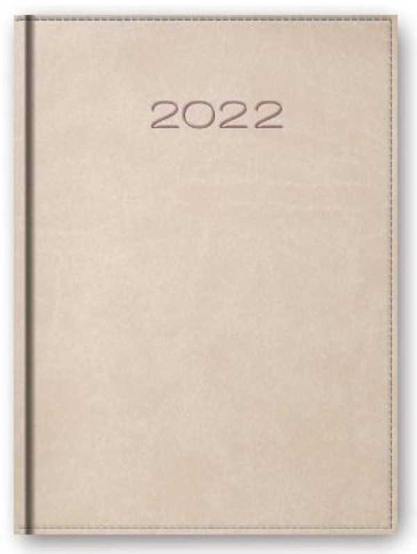 Kalendarz 2022 Dzienny A5 Vivella Beżowy