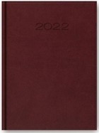 Kalendarz 2022 Dzienny A5 Vivella Bordowy 21DR-02