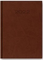 Kalendarz 2022 Dzienny A5 Vivella Brązowy 21DR-01