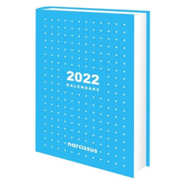 Kalendarz 2022 A5 dzienny niebieski