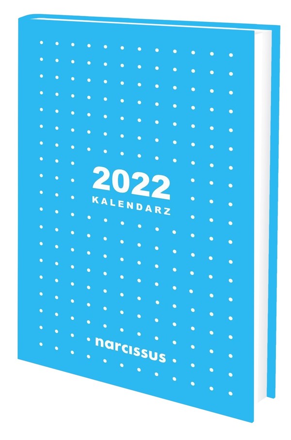 Kalendarz 2022 A6 tygodniowy niebieski
