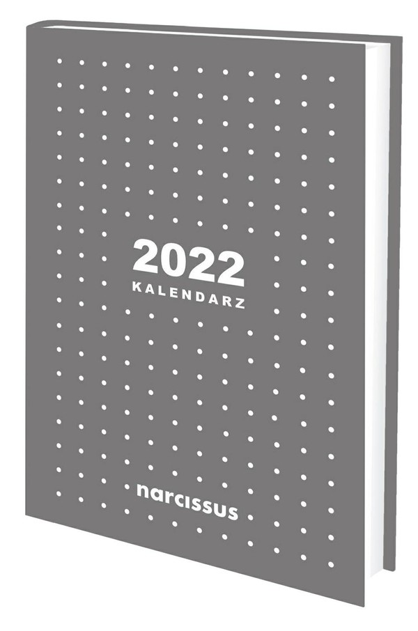 Kalendarz 2022 A6 tygodniowy szary
