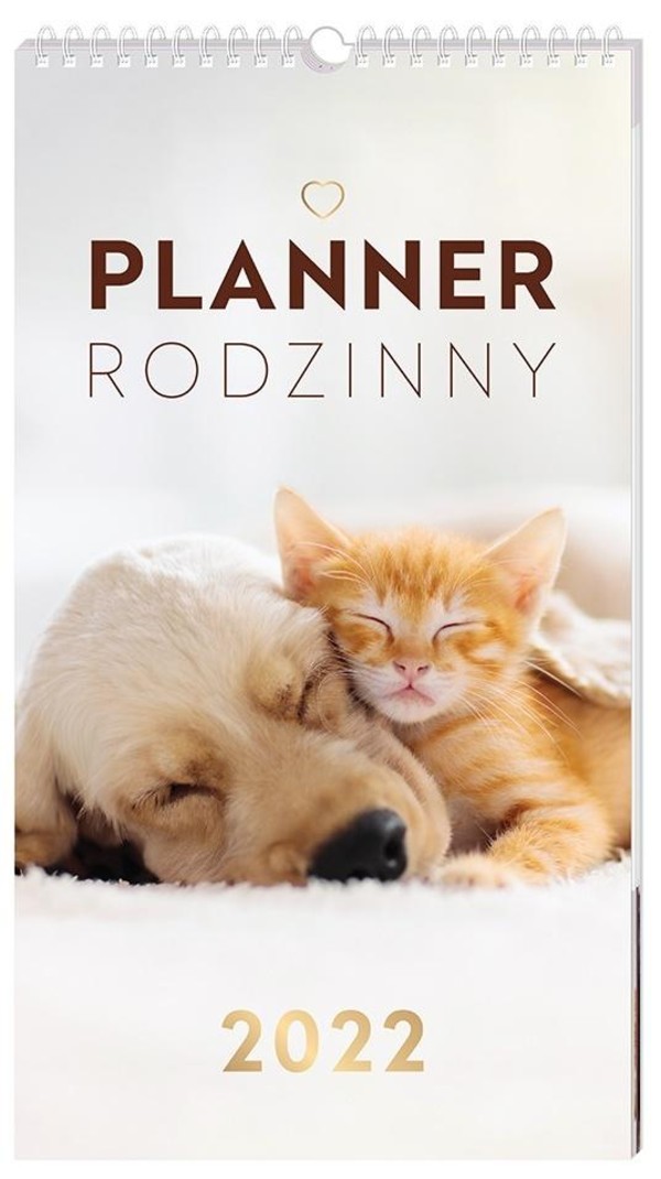 Kalendarz 2022 planner rodzinny Zwierzaki