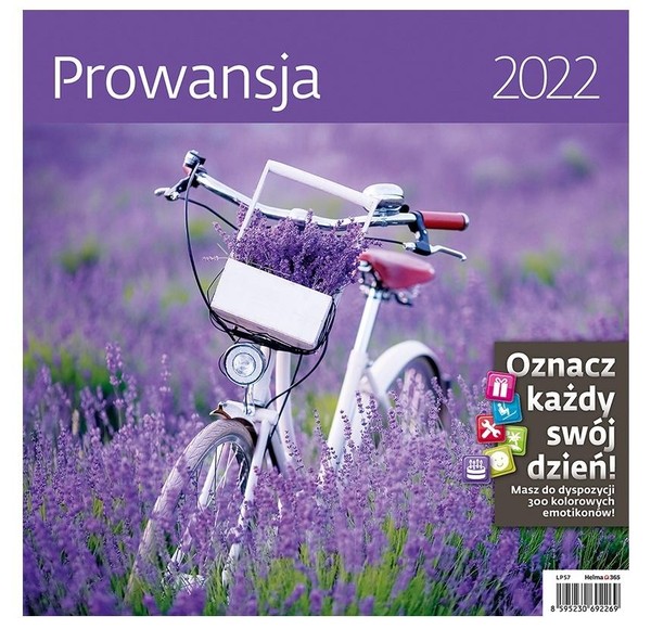Kalendarz 2022 z naklejkami Prowansja
