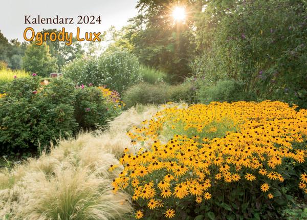 Kalendarz 2024 ogrody lux ścienny