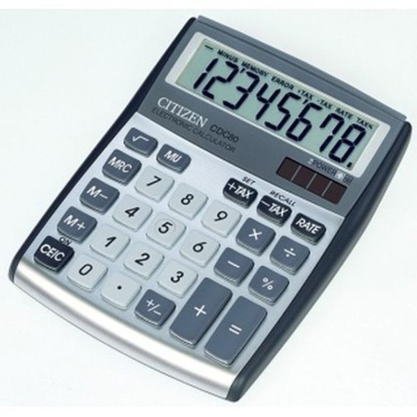 Kalkulator biurowy Citizen CDC-80WB 8-cyfrowy szary