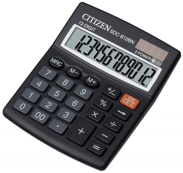 Kalkulator biurowy Citizen SDC-812BN czarny