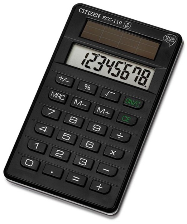 Kalkulator biurowy eco Citizen ECC-110 czarny