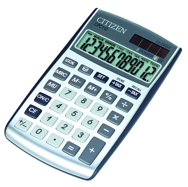 Kalkulator kieszonkowy citizen cpc-112wb