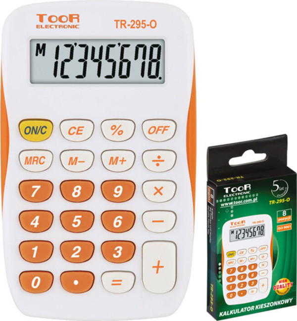 Kalkulator kieszonkowy TR-295-O TOOR