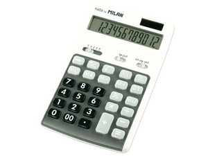 Kalkulator Milan 12 pozycyjny, szary