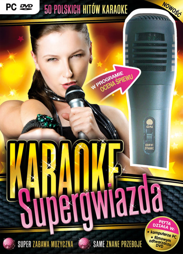 Karaoke Supergwiazda z mikrofonem (PC) DVD-ROM
