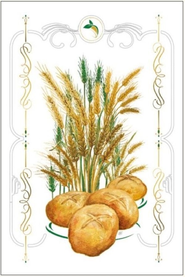 Karnet chleb i zboże 12x18 + koperta