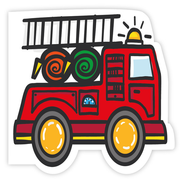 Karnet twarda oprawa wóz strażacki