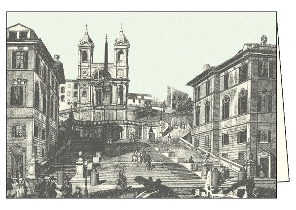 Karnet z kopertą Roma Chiesa della Trinita ITW 005