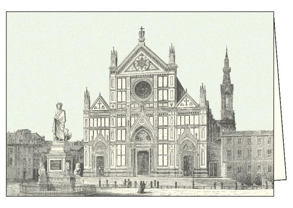 Karnet z kopertą Firenze Basilica S. Croce ITW 009