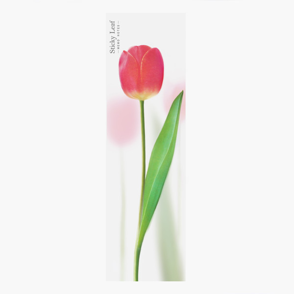 Karteczki samoprzylepne pionowe tulipan róż