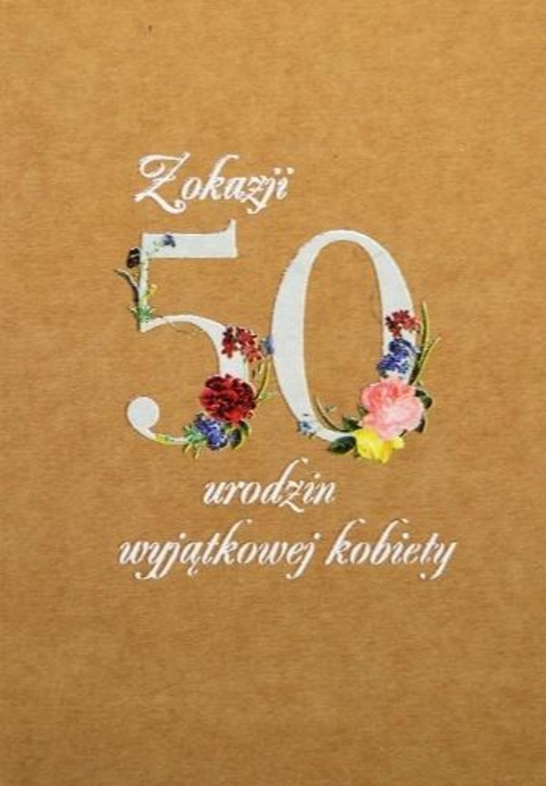 Kartka okolicznościowa eko 50 Urodziny TS51