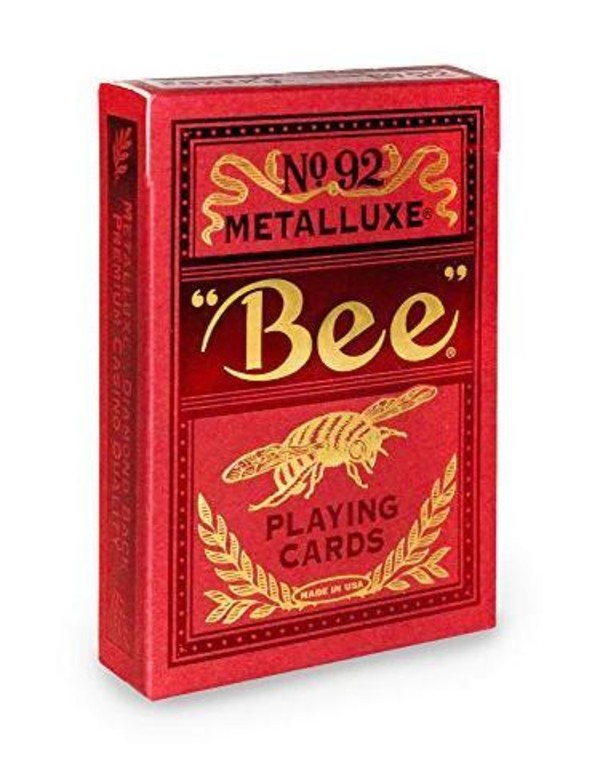Karty Bee Metalluxe czerwone