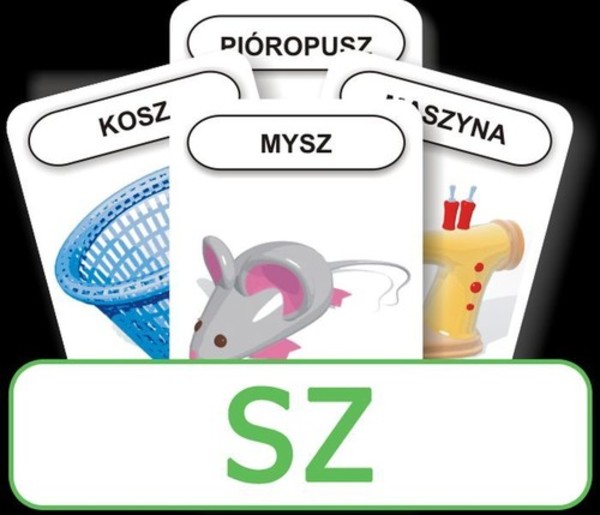 Karty Logopedyczny Piotruś - SZ