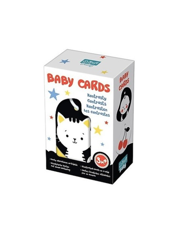 Karty na klipsie Baby Cards Kontrasty