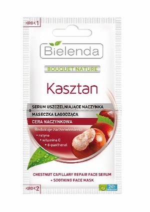 Kasztan - Serum uszczelniające naczynka + maseczka łagodząca