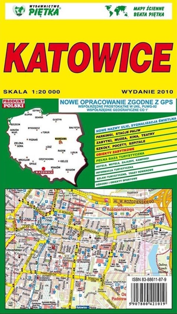 Katowice Plan miasta Skala: 1:20 000