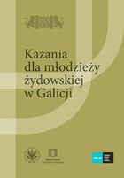 Okładka:Kazania dla młodzieży żydowskiej w Galicji 