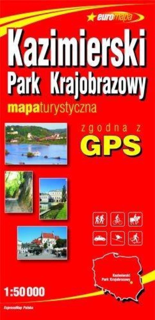 Kazimierski Park Krajobrazowy. Kazimierz Dolny * Nałęczów * Puławy. mapa turystyczna Skala 1:50 000