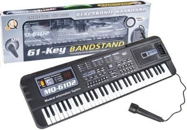 Keyboard z mikrofonem 61 klawiszy