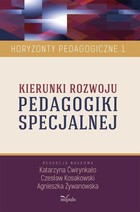 Kierunki rozwoju pedagogiki specjalnej - epub Horyzonty Pedagogiczne. Tom 1