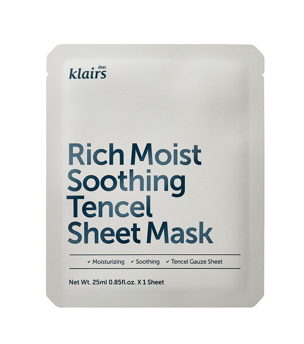 Rich Moist Soothing Tencel Regenerująca maska bawełniana na twarz