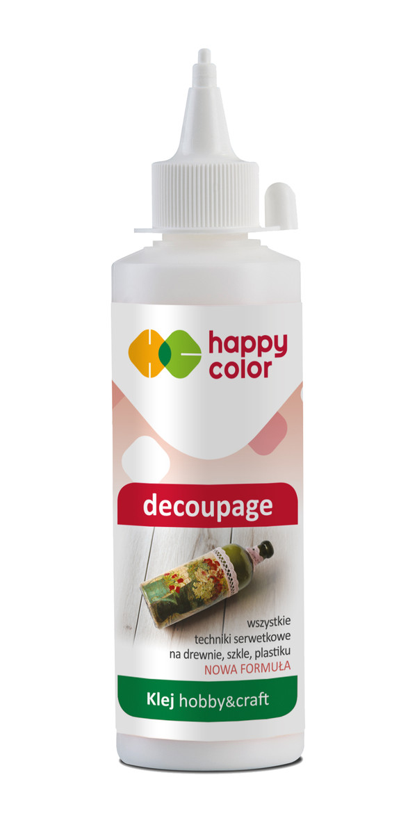 Klej happy color do decoupage butelka 250g