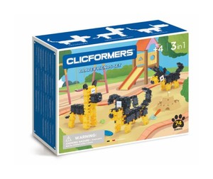 Klocki Clicformers black and yellow friends 74 elementy