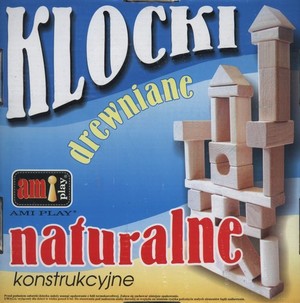 Klocki drewniane naturalne