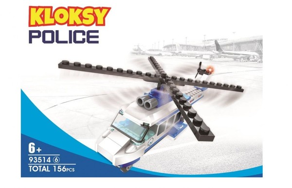 Klocki Policja helikopter 156 elementów