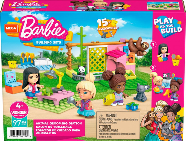 Klocki Mega Construx Barbie Salon dla zwierząt