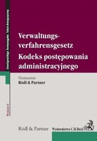Okładka:Kodeks postępowania administracyjnego. Verwaltungsverfahrensgesetz. wydanie 2 