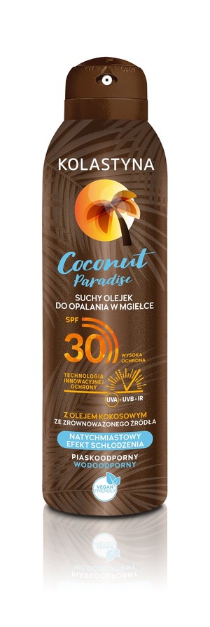 Coconut Paradise Suchy Olejek do opalania w mgiełce SPF30