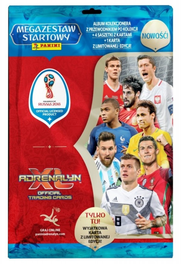 FIFA 365 Adrenalyn XL 2018- World Cup Russia Mega Zestaw Startowy