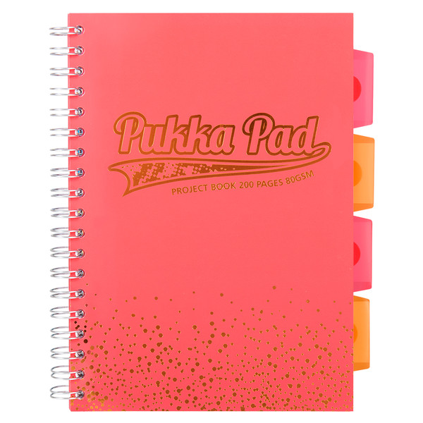 Kołonotes B5 kratka Project Book Blush Coral Pukka Pad