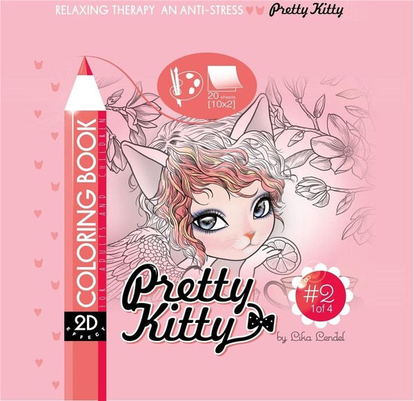 Kolorowanka antystresowa Pretty Kitty 2
